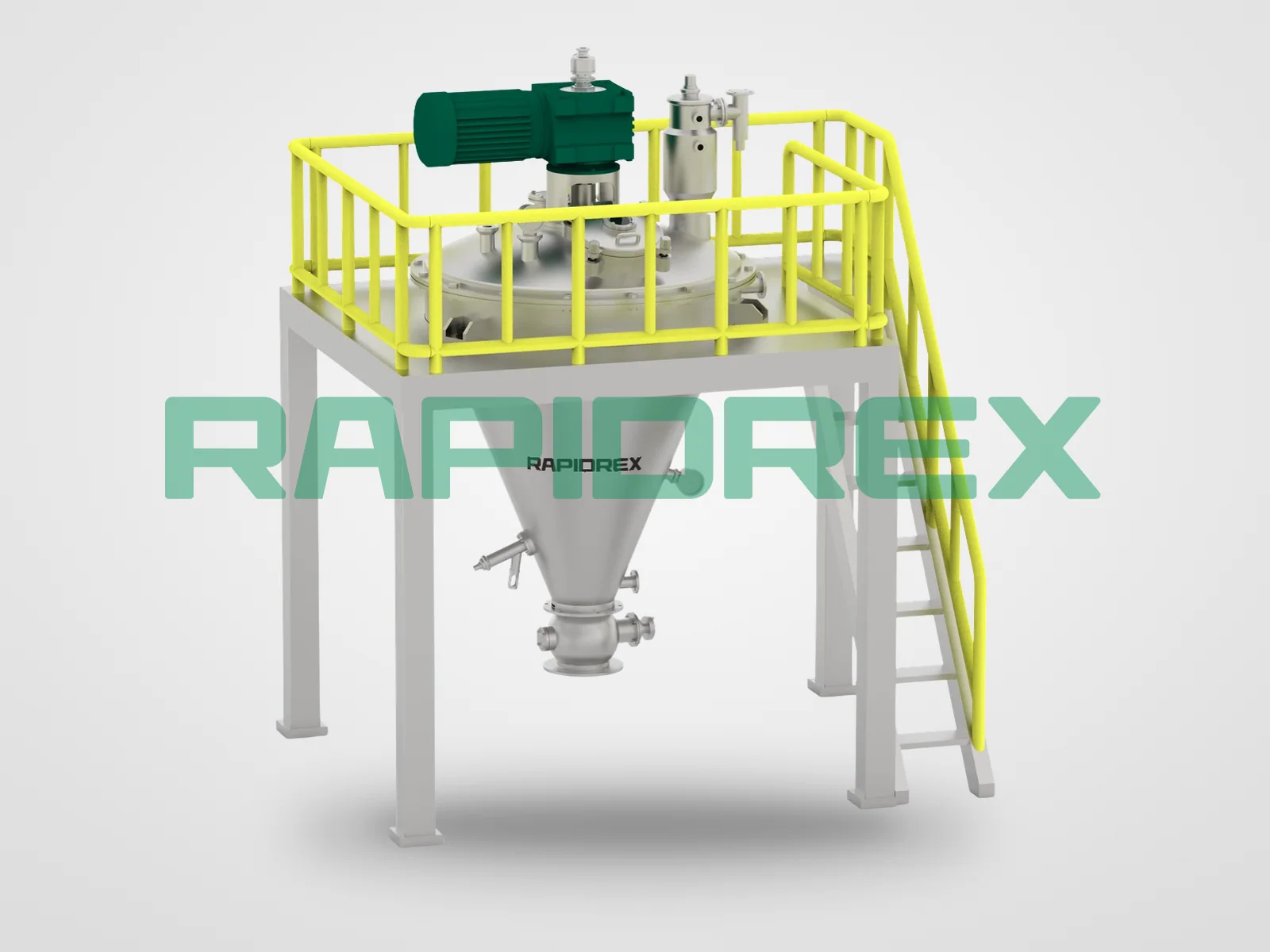 Pilot Ribbon Conical Vacuum Dryer